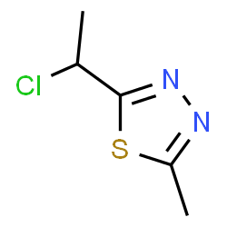 ChemSpider 2D Image | 2-(1-Chloroethyl)-5-methyl-1,3,4-thiadiazole | C5H7ClN2S