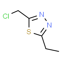 ChemSpider 2D Image | 2-(Chloromethyl)-5-ethyl-1,3,4-thiadiazole | C5H7ClN2S