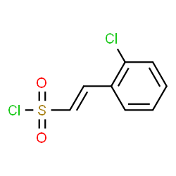 ChemSpider 2D Image | (E)-2-(2-Chlorophenyl)ethenesulfonyl chloride | C8H6Cl2O2S