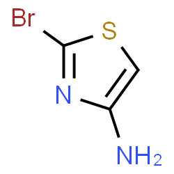ChemSpider 2D Image | 2-bromothiazol-4-amine | C3H3BrN2S