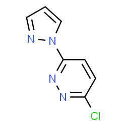 ChemSpider 2D Image | 3-chloro-6-(pyrazol-1-yl)pyridazine | C7H5ClN4