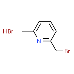 ChemSpider 2D Image | 2-(Bromomethyl)-6-methylpyridine hydrobromide | C7H9Br2N