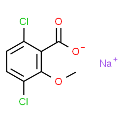 ChemSpider 2D Image | dicamba-sodium | C8H5Cl2NaO3