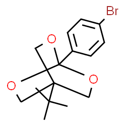 ChemSpider 2D Image | 1-(4-bromophenyl)-4-tert-butyl-2,6,7-trioxabicyclo[2.2.2]octane | C15H19BrO3