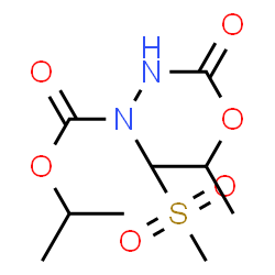 ChemSpider 2D Image | Diisopropyl 1-(methylsulfonyl)-1,2-hydrazinedicarboxylate | C9H18N2O6S