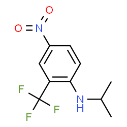 ChemSpider 2D Image | N-Isopropyl-4-nitro-2-(trifluoromethyl)aniline | C10H11F3N2O2