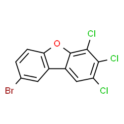 ChemSpider 2D Image | 8-Bromo-2,3,4-trichlorodibenzo[b,d]furan | C12H4BrCl3O