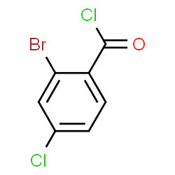 ChemSpider 2D Image | 2-Bromo-4-chlorobenzoyl chloride | C7H3BrCl2O
