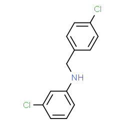 ChemSpider 2D Image | 3-Chloro-N-(4-chlorobenzyl)aniline | C13H11Cl2N
