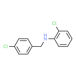 ChemSpider 2D Image | 2-Chloro-N-(4-chlorobenzyl)aniline | C13H11Cl2N