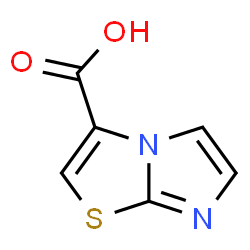 ChemSpider 2D Image | Imidazo[2,1-b][1,3]thiazole-3-carboxylic acid | C6H4N2O2S