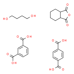 ChemSpider 2D Image | 3a,4,5,6,7,7a-hexahydroisobenzofuran-1,3-dione; butane-1,4-diol; isophthalic acid; terephthalic acid | C28H32O13