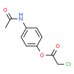 ChemSpider 2D Image | 4-Acetamidophenyl chloroacetate | C10H10ClNO3