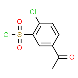 ChemSpider 2D Image | 5-Acetyl-2-chlorobenzenesulfonyl chloride | C8H6Cl2O3S