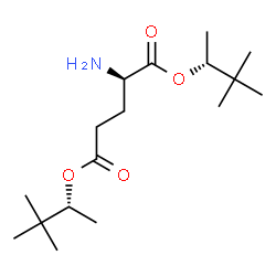 ChemSpider 2D Image | Bis[(2R)-3,3-dimethyl-2-butanyl] D-glutamate | C17H33NO4