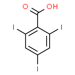 ChemSpider 2D Image | 2,4,6-Triiodobenzoic acid | C7H3I3O2
