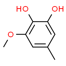 ChemSpider 2D Image | 3-Methoxy-5-methyl-1,2-benzenediol | C8H10O3