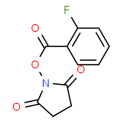 ChemSpider 2D Image | 1-[(2-Fluorobenzoyl)oxy]-2,5-pyrrolidinedione | C11H8FNO4