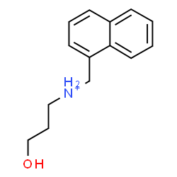 ChemSpider 2D Image | 3-Hydroxy-N-(1-naphthylmethyl)-1-propanaminium | C14H18NO
