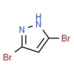 ChemSpider 2D Image | 3,5-Dibromo-1H-pyrazole | C3H2Br2N2