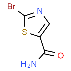 ChemSpider 2D Image | 2-Bromothiazole-5-carboxamide | C4H3BrN2OS