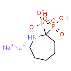 ChemSpider 2D Image | DISODIUM AZACYCLOHEPTANE DIPHOSPHONATE | C6H13NNa2O6P2
