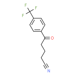 ChemSpider 2D Image | 5-Oxo-5-(4-trifluoromethylphenyl)valeronitrile | C12H10F3NO