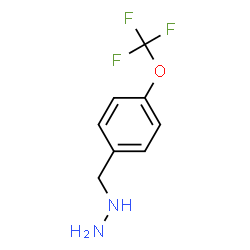 ChemSpider 2D Image | 4-(Trifluoromethoxy)benzylhydrazine | C8H9F3N2O