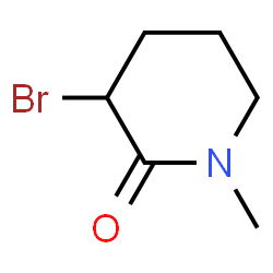ChemSpider 2D Image | 3-Bromo-1-methyl-2-piperidone | C6H10BrNO