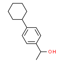 ChemSpider 2D Image | 1-(4-Cyclohexylphenyl)ethanol | C14H20O