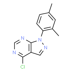 ChemSpider 2D Image | 4-Chloro-1-(2,4-dimethylphenyl)-1H-pyrazolo[3,4-d]pyrimidine | C13H11ClN4