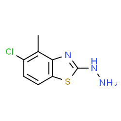 ChemSpider 2D Image | 5-Chloro-2-hydrazino-4-methyl-1,3-benzothiazole | C8H8ClN3S