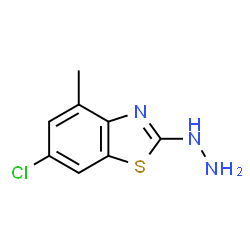 ChemSpider 2D Image | 6-Chloro-2-hydrazinyl-4-methylbenzothiazole | C8H8ClN3S