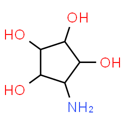 ChemSpider 2D Image | 5-Amino-1,2,3,4-cyclopentanetetrol | C5H11NO4