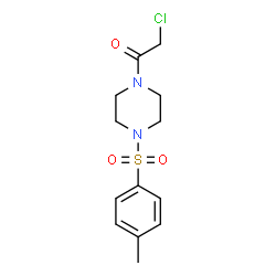 ChemSpider 2D Image | 2-Chloro-1-{4-[(4-methylphenyl)sulfonyl]-1-piperazinyl}ethanone | C13H17ClN2O3S