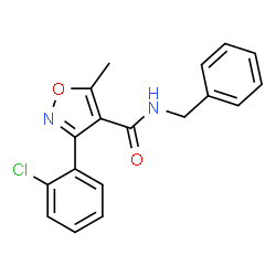 ChemSpider 2D Image | (3-(2-Chlorophenyl)-5-methylisoxazol-4-yl)-N-benzylformamide | C18H15ClN2O2