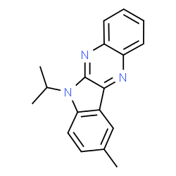 ChemSpider 2D Image | 6-Isopropyl-9-methyl-6H-indolo[2,3-b]quinoxaline | C18H17N3