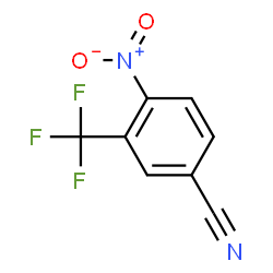 ChemSpider 2D Image | 4-Nitro-3-(trifluoromethyl)benzonitrile | C8H3F3N2O2
