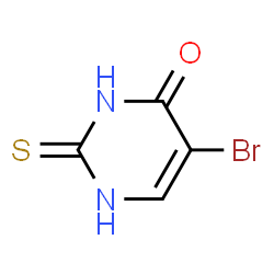 ChemSpider 2D Image | 5-bromo-2-sulfanylpyrimidin-4-ol | C4H3BrN2OS