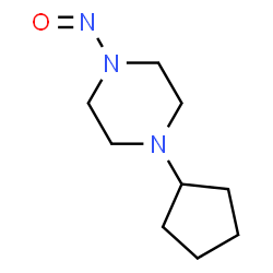 ChemSpider 2D Image | 1-Cyclopentyl-4-nitrosopiperazine | C9H17N3O