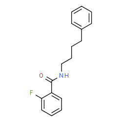 ChemSpider 2D Image | 2-Fluoro-N-(4-phenylbutyl)benzamide | C17H18FNO