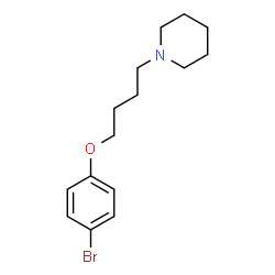 ChemSpider 2D Image | 1-[4-(4-Bromophenoxy)butyl]piperidine | C15H22BrNO
