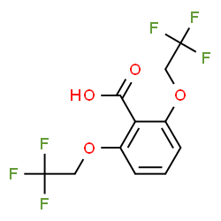 ChemSpider 2D Image | 2,6-Bis(2,2,2-trifluoroethoxy)benzoic acid | C11H8F6O4