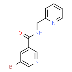 ChemSpider 2D Image | 5-Bromo-N-(2-pyridinylmethyl)nicotinamide | C12H10BrN3O
