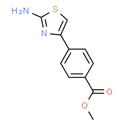 ChemSpider 2D Image | Methyl 4-(2-aminothiazol-4-yl)benzoate | C11H10N2O2S