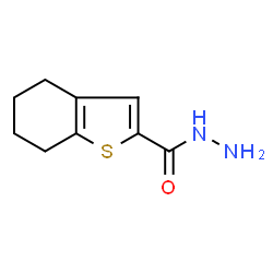 ChemSpider 2D Image | 4,5,6,7-Tetrahydro-1-benzothiophene-2-carbohydrazide | C9H12N2OS