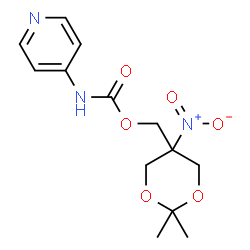 ChemSpider 2D Image | (2,2-Dimethyl-5-nitro-1,3-dioxan-5-yl)methyl 4-pyridinylcarbamate | C13H17N3O6