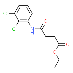 ChemSpider 2D Image | Ethyl 4-[(2,3-dichlorophenyl)amino]-4-oxobutanoate | C12H13Cl2NO3