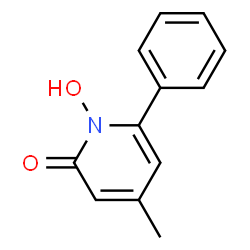 ChemSpider 2D Image | 1-Hydroxy-4-methyl-6-phenyl-2(1H)-pyridinone | C12H11NO2