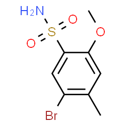 ChemSpider 2D Image | 5-Bromo-2-methoxy-4-methylbenzenesulfonamide | C8H10BrNO3S